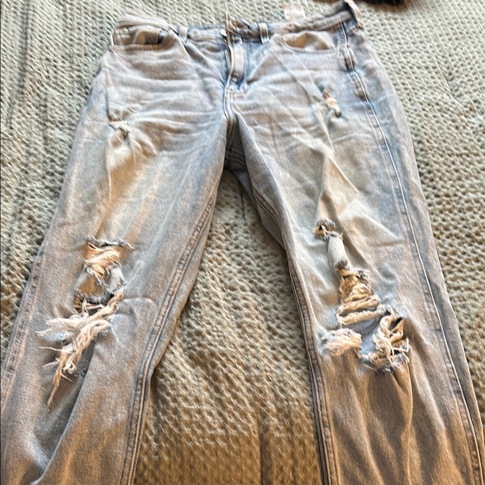 Distressed Light Blue Women's Jeans